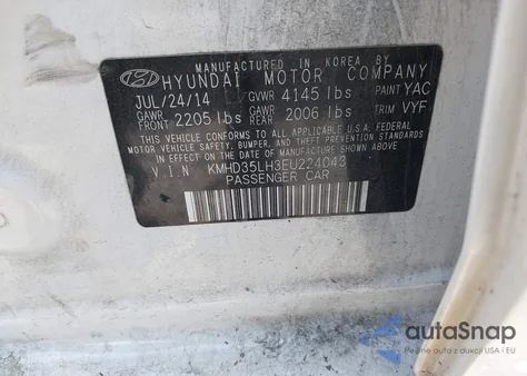 2014 Hyundai Elantra Gt из США, поврежденный, VIN KMHD35LH3EU224043